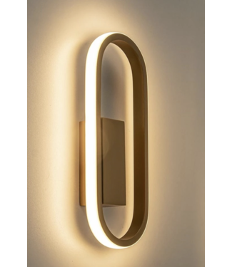 Highlight Ovale ring wandlamp gold