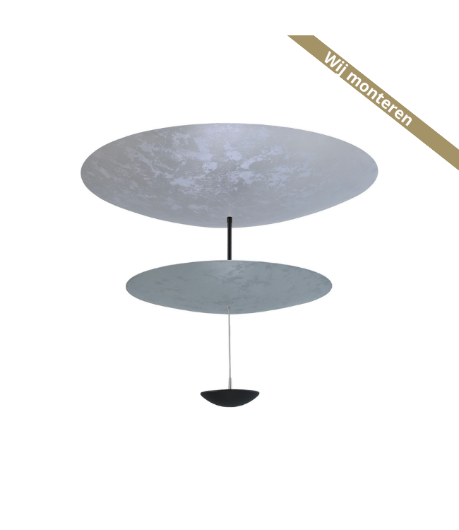 Vide lamp zwart-silverleaf-90cm Dim to warm