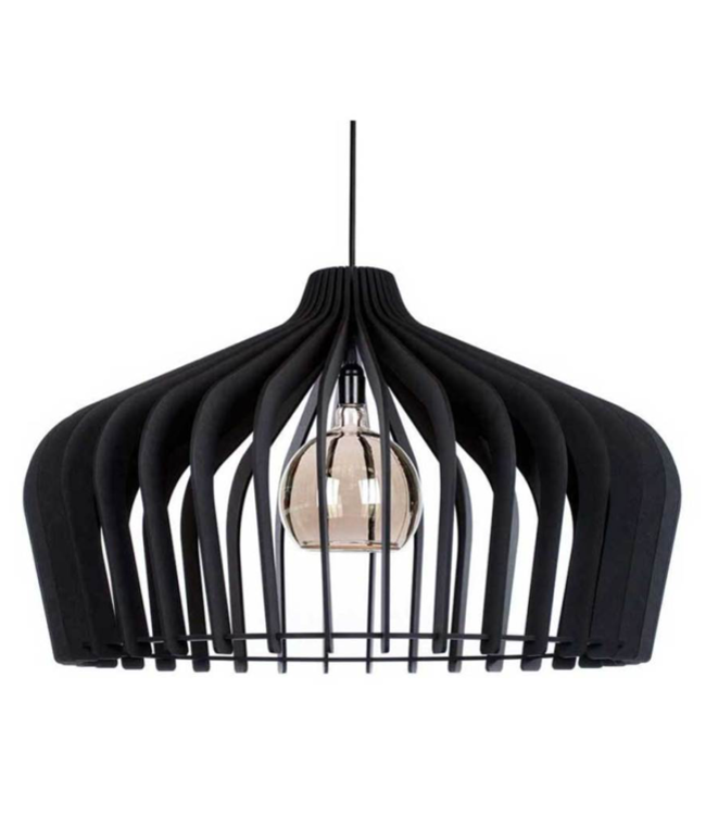 hanglamp Crown opengewerkt 75 cm zwart