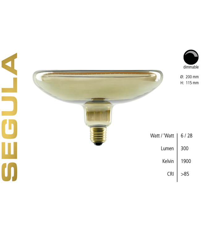 Segula gloeilamp e27 gold dimbaar - 200mm