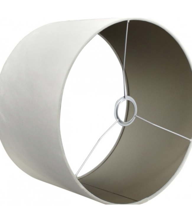 Cilinder kap velours smoke grey ø30cm