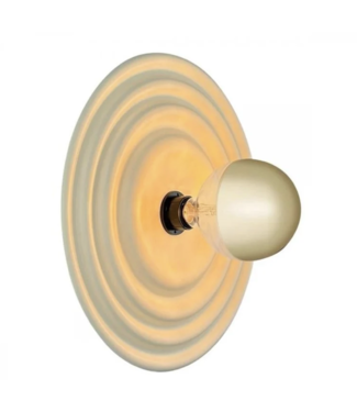 Masterlight Mat witte  wandlamp Saturn 42cm