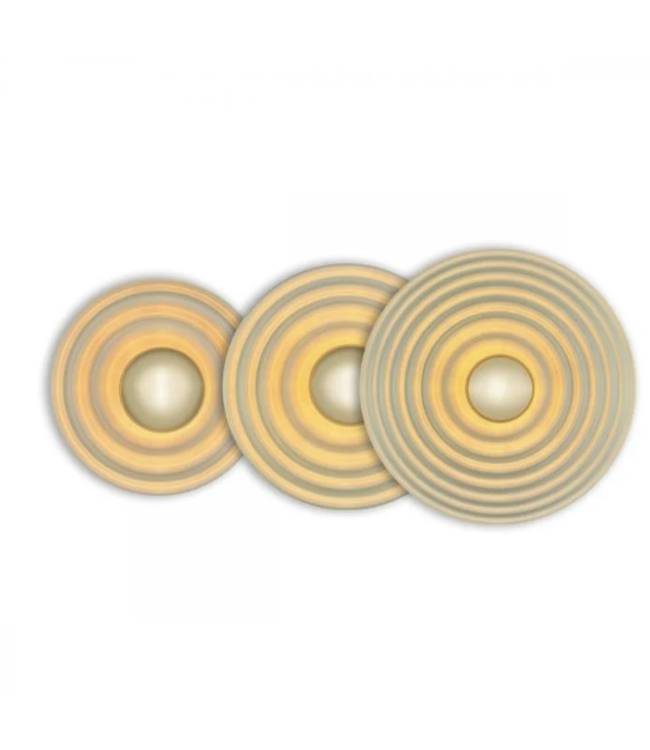 Mat witte wandlamp Saturn 42cm