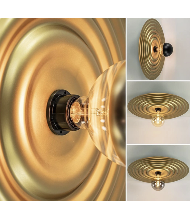 Gouden wandlamp Saturn 35cm