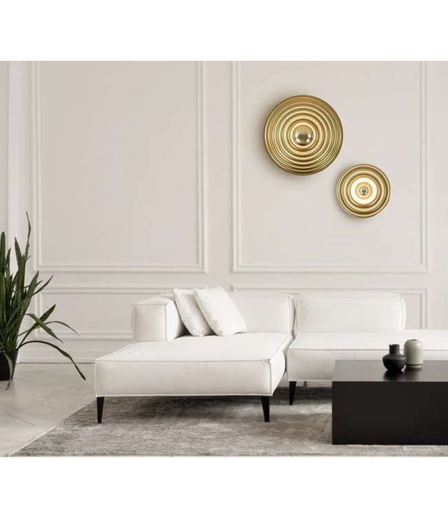 Gouden wandlamp Saturn 35cm