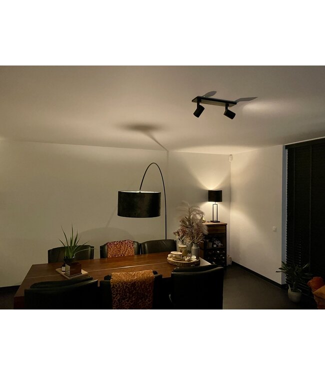 Kap velours zwart luxe zwarte print 35cm h25cm taupe binnenkant