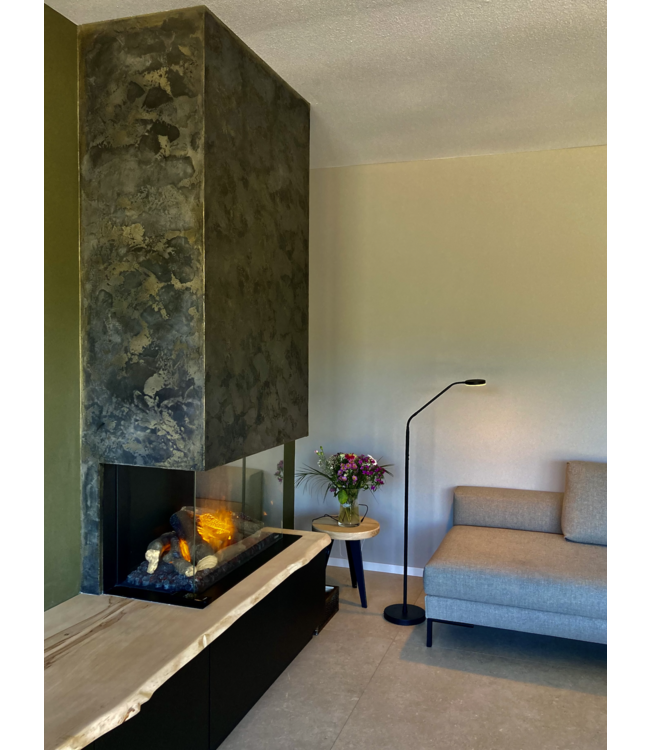 Oplaadbare accu leeslamp dimbaar-zwart-H135