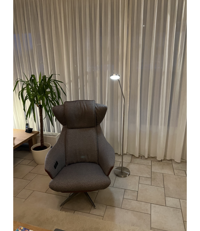 Oplaadbare accu leeslamp dimbaar-rvs-H135