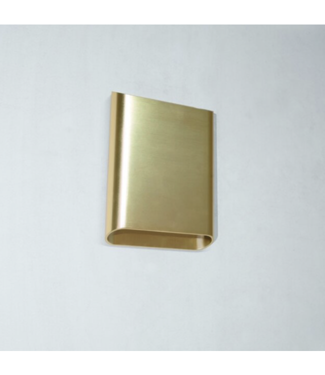 Wandlamp warm goud L ingebouwde led