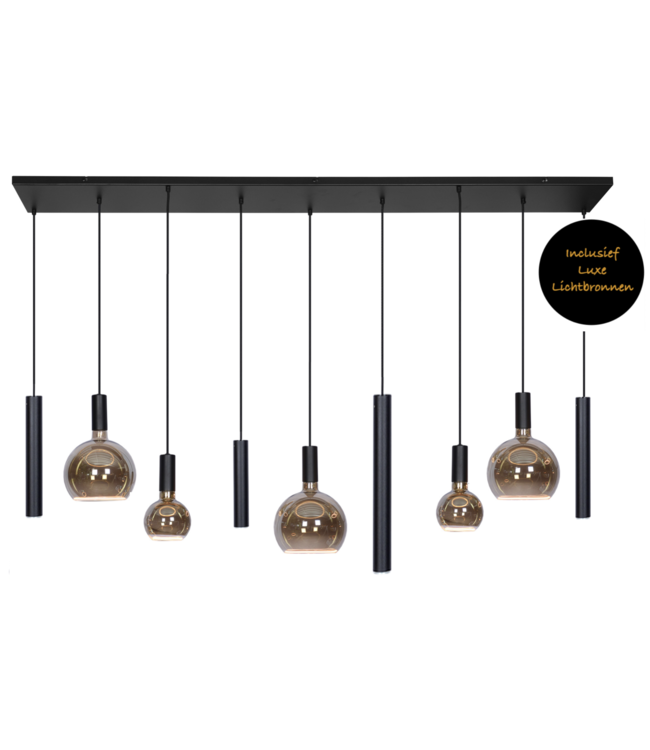 Riva Hanglamp zwart 170-22met spots en sierlampen