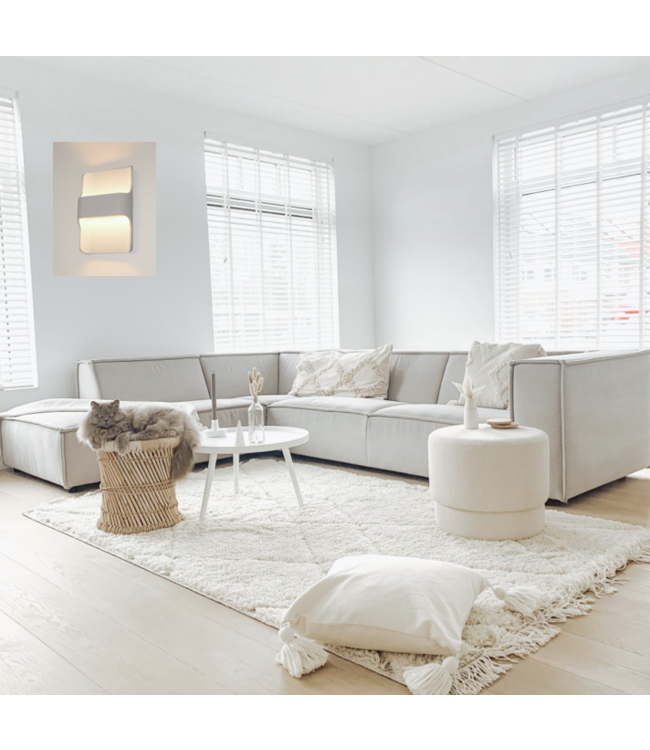 Up en down wandlamp led wit ip 54