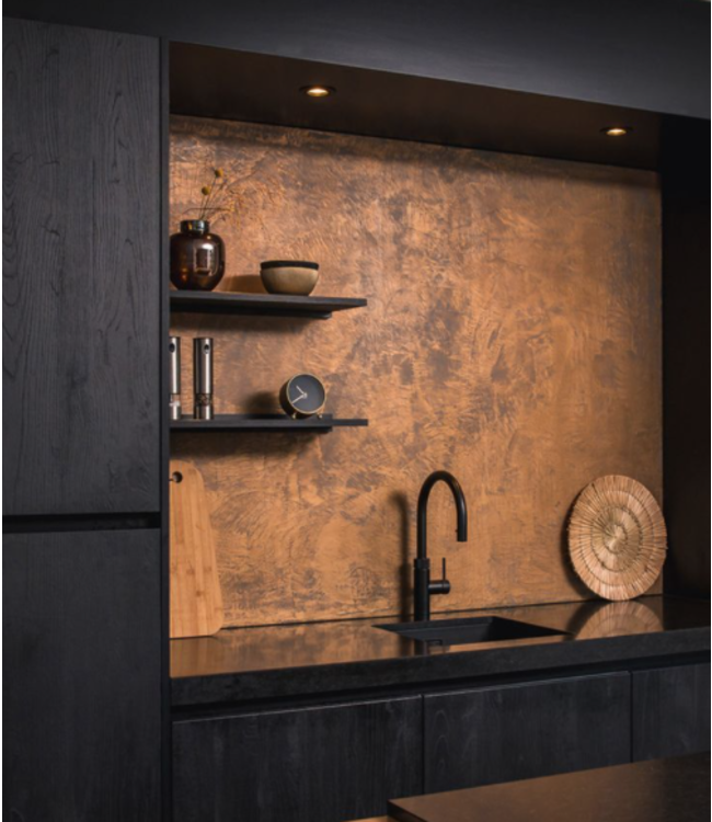 Inbouwspot mat zwart vierkant kantelbaar excl gu10