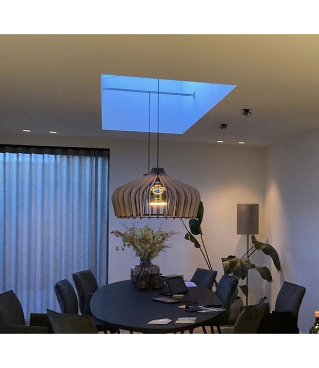 hanglamp Crown opengewerkt 75 cm naturel