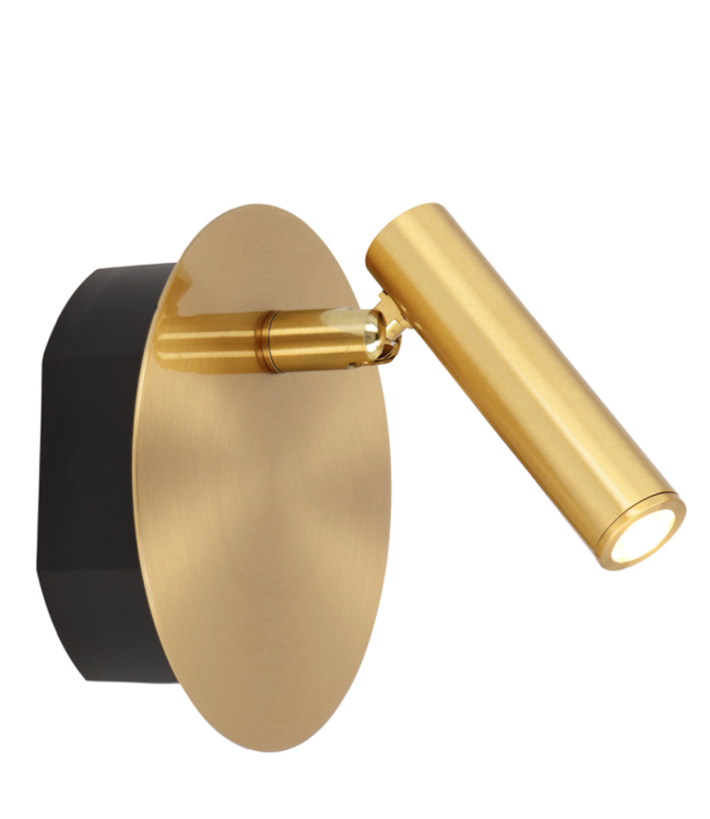 Accu wandlamp goud oplaadbaar aan uit goud