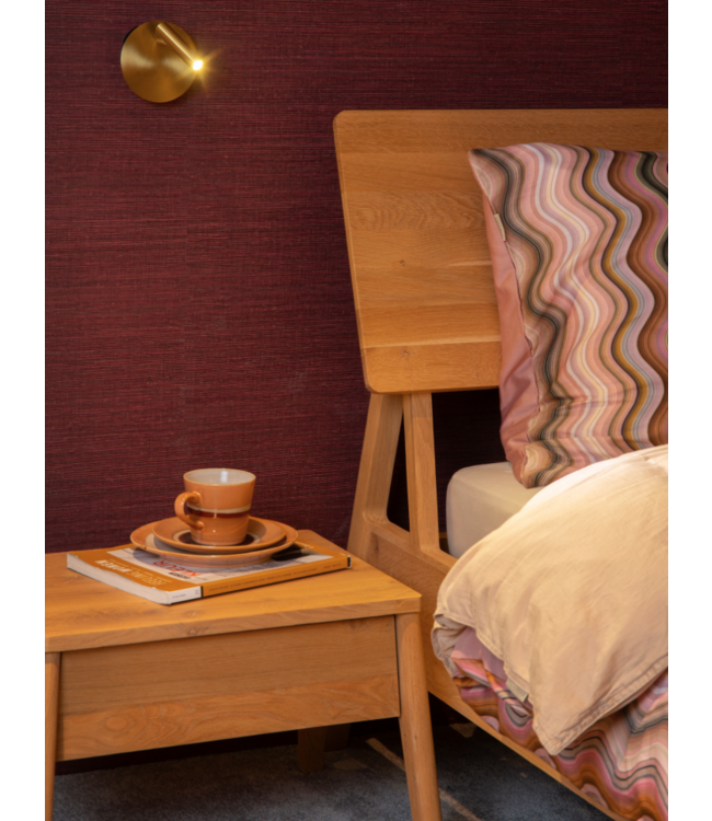 Accu wandlamp goud oplaadbaar aan uit goud