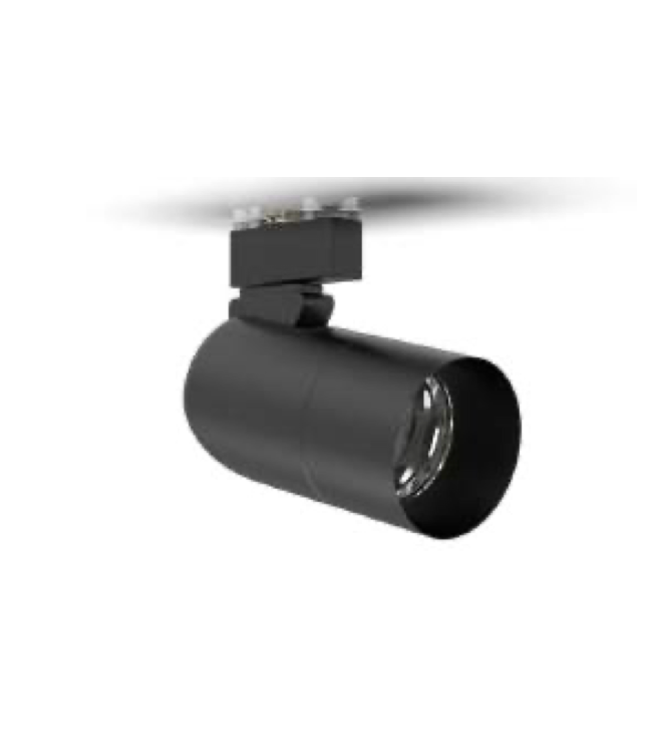 Design whiteline slot track opbouw met 2 spots 130cm zwart dimbare leds