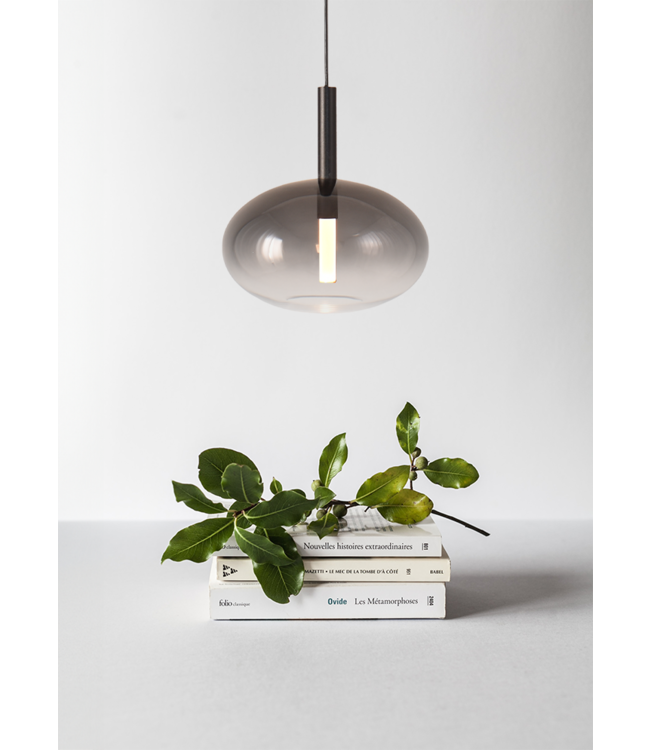 Hanglamp Lido recht 100cm-8cm met 3 plat ovale glazen
