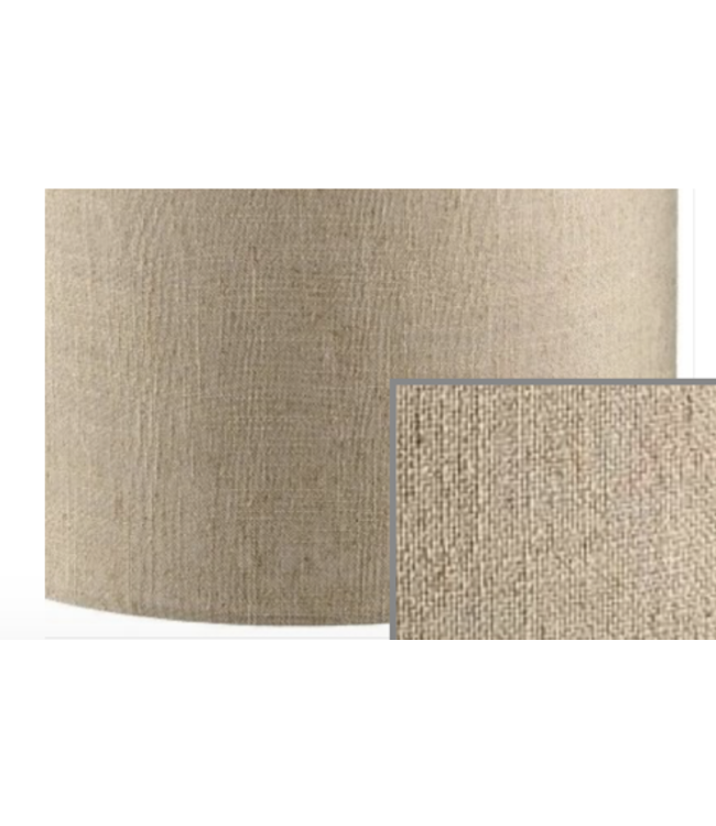 Kap Linnen coffee 35cm H25cm transparante binnenkant