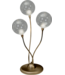 Masterlight Klassiek bronzen tafellamp met heldere bollen