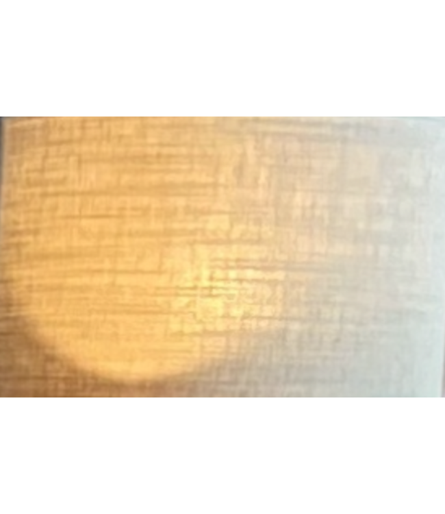 Bruine houten vloerlamp met linnen off white kap