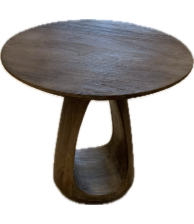 Design bijzet tafel Luna hout ø60cm hoogte 45cm