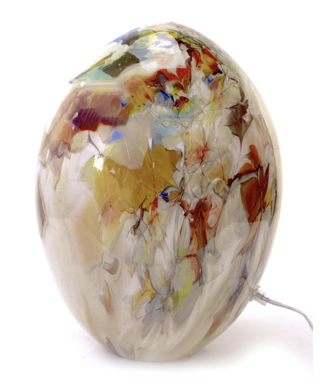 Italiaanse glazen lamp multi color
