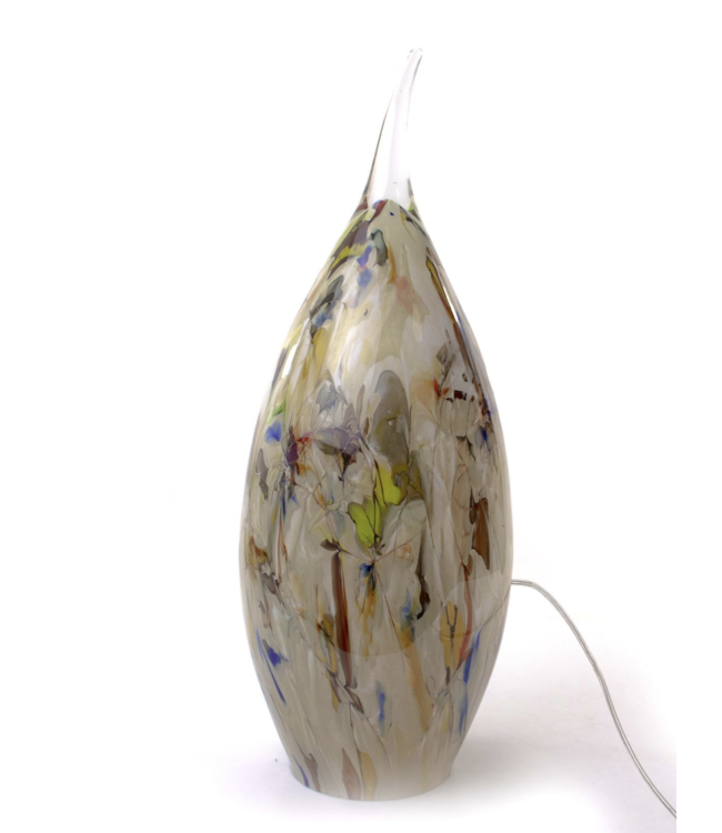 Lamp italiaansglas H45cm linea punt multicolor
