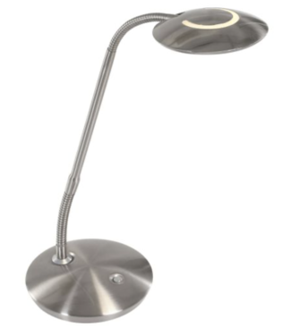 Bureaulamp flex led dimbaar rvs dim to warm