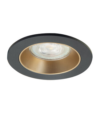 Highlight Inbouwspot zwart/goud groot