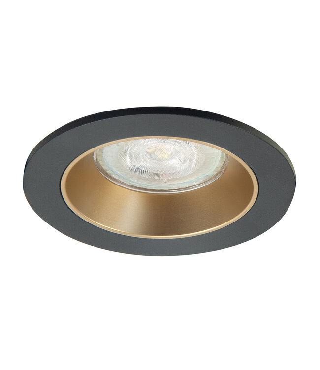 Highlight Inbouwspot zwart/goud groot