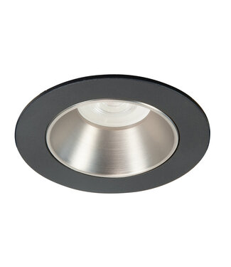 Highlight Inbouwspot zwart/RVS klein
