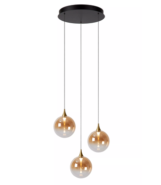 Hanglamp GISELA Amber 5 lichts