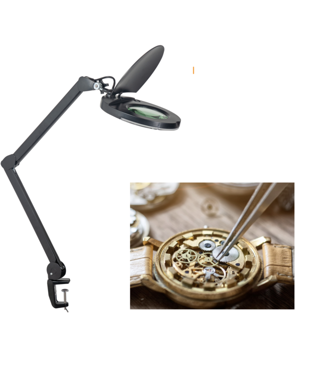 Klemlamp Loupe Zwart