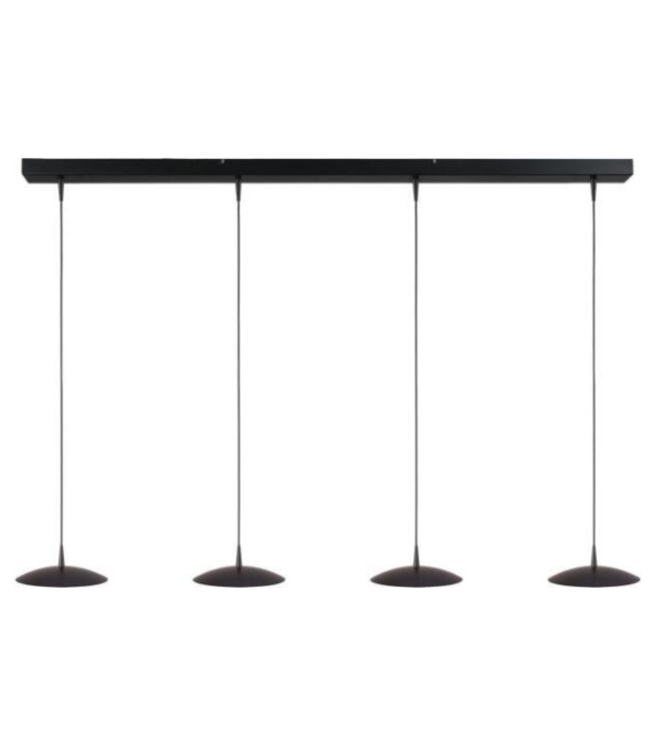 Hanglamp 130cm 4lichts Scala zwart dim to warm