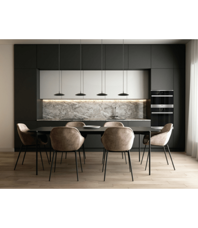 Hanglamp 130cm 4lichts Scala zwart dim to warm