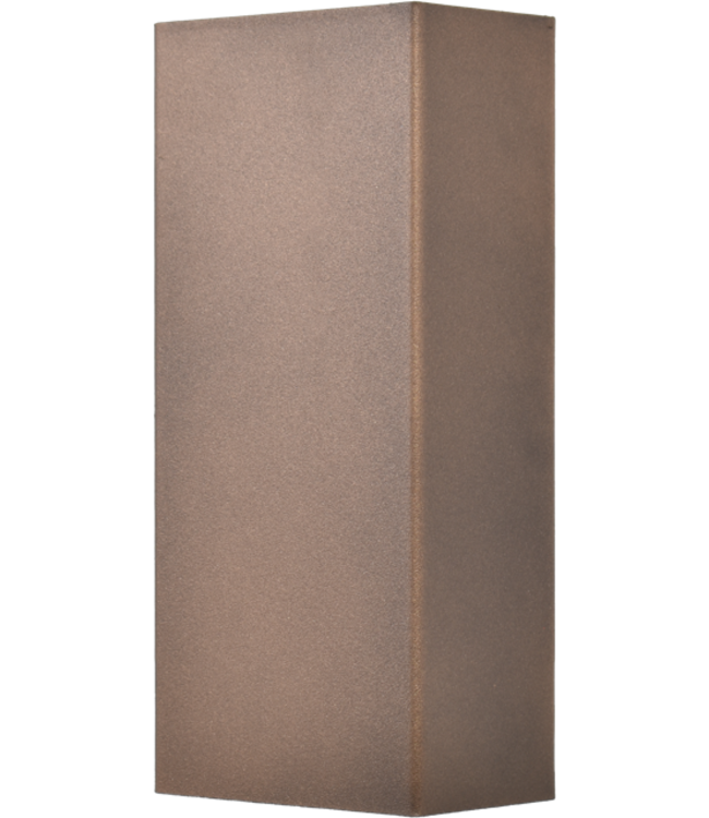 Masterlight Strakke wandlamp up en down light -H22cm-Cacao