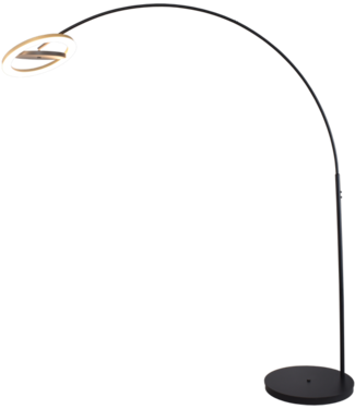 Masterlight Esmee design vloerlamp boog goud