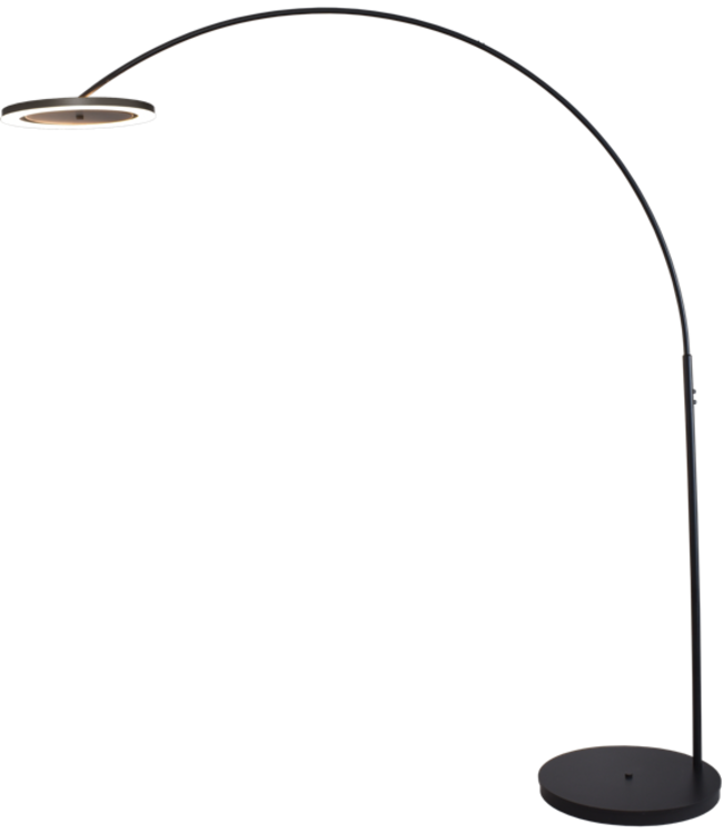 Masterlight Esmee design vloerlamp boog zwart