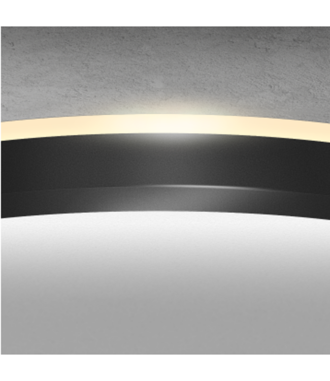 Platte plafondlamp klein 23cm