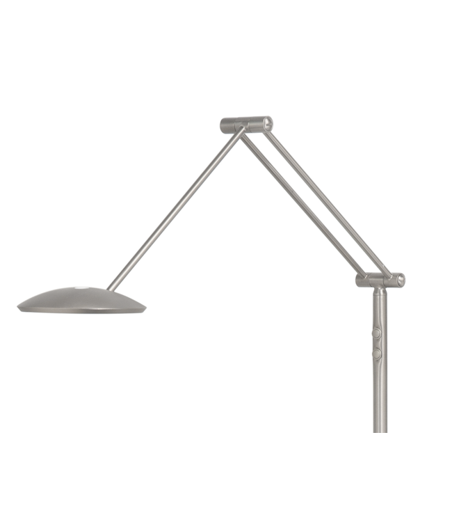 RVS minimalische leeslamp met knikarm dim to warm