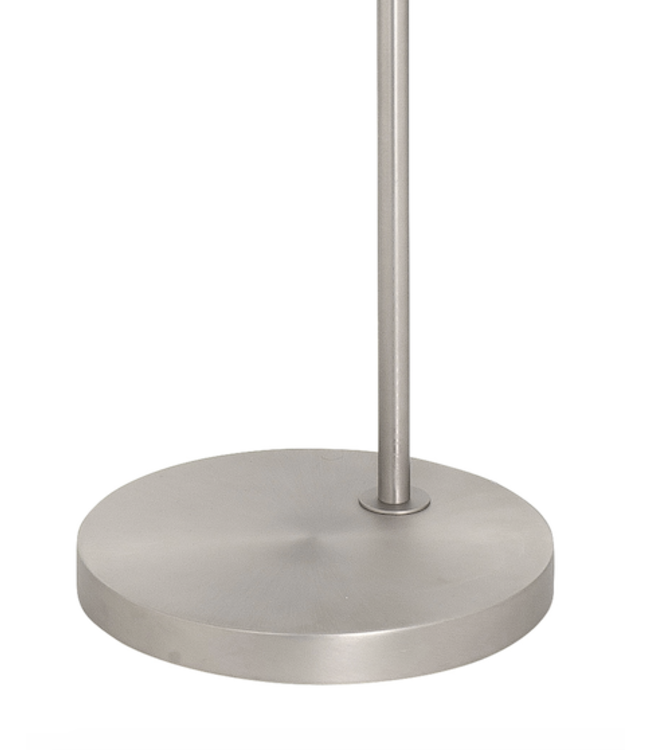 RVS minimalische leeslamp met knikarm dim to warm