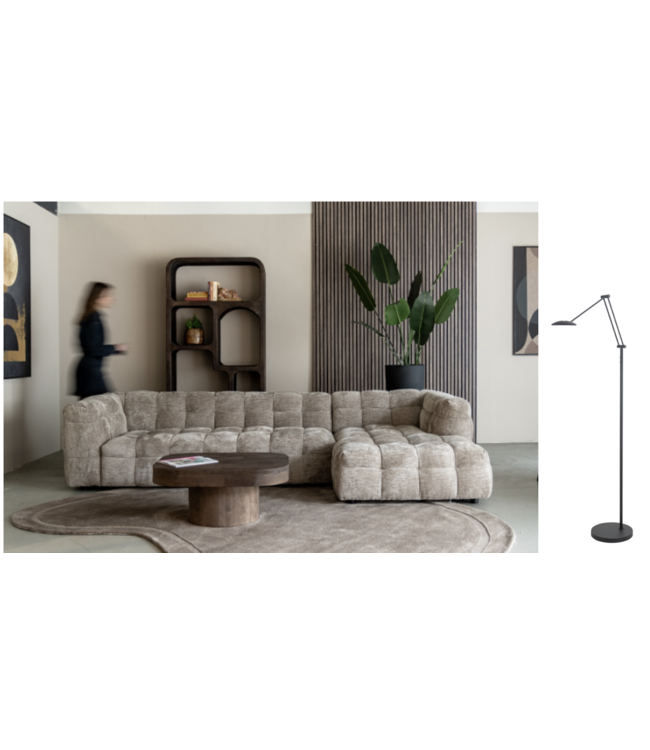 zwart minimalische leeslamp met knikarm dim to warm