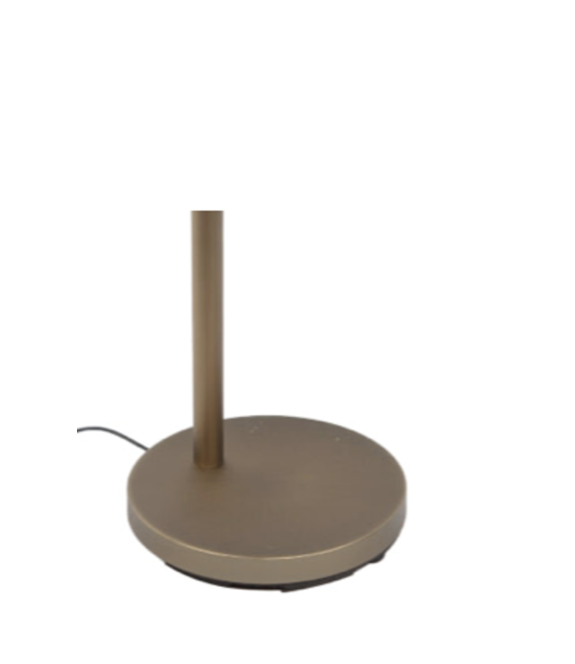 Brons  minimalische leeslamp met knikarm dim to warm