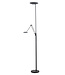 Highlight Vloerlamp uplight met leesarm dim to warm zwart