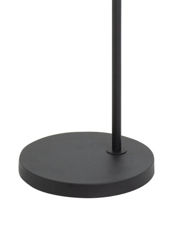 Vloerlamp uplight met leesarm dim to warm zwart