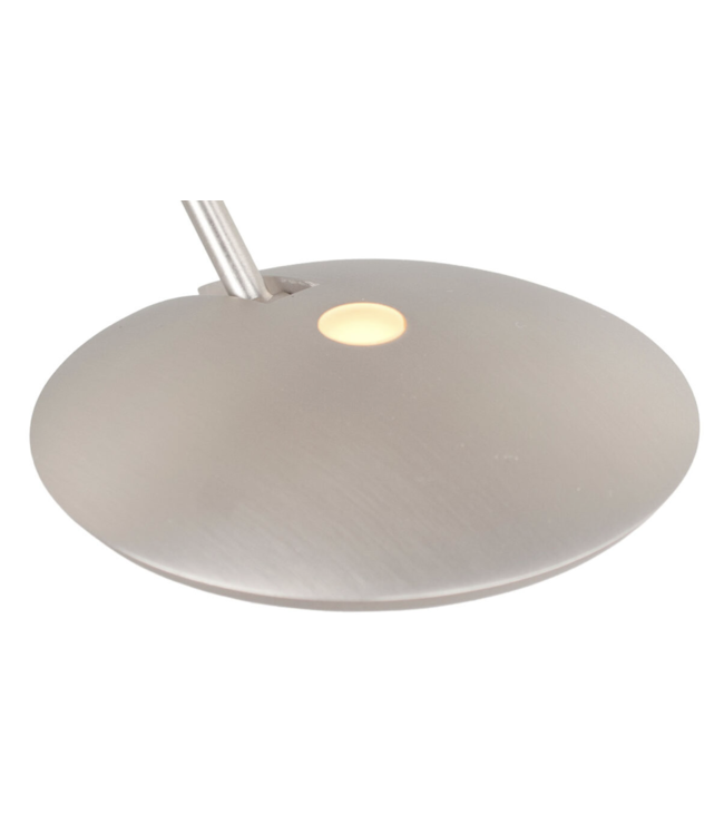 RVS minimalische leeslamp met knikarm dim to warm