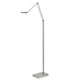 Highlight Knikarm led leeslamp 10watt met push dimmer vierkant mat staal