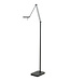 Highlight Knikarm led leeslamp 10watt met push dimmer vierkant mat zwart