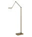 Highlight Knikarm led leeslamp 10watt met push dimmer vierkant brons
