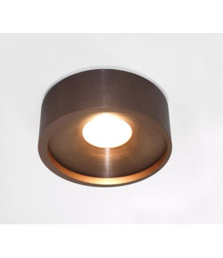 Artdelight Plafondlamp orlando brons geborsteld  ø 14cm